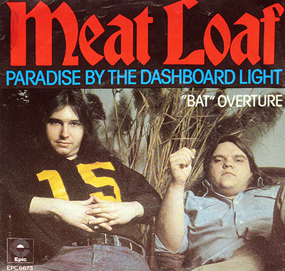 MEAT LOAF - Paradise by the dashboard light b/w BAT Overture  album front cover vinyl record